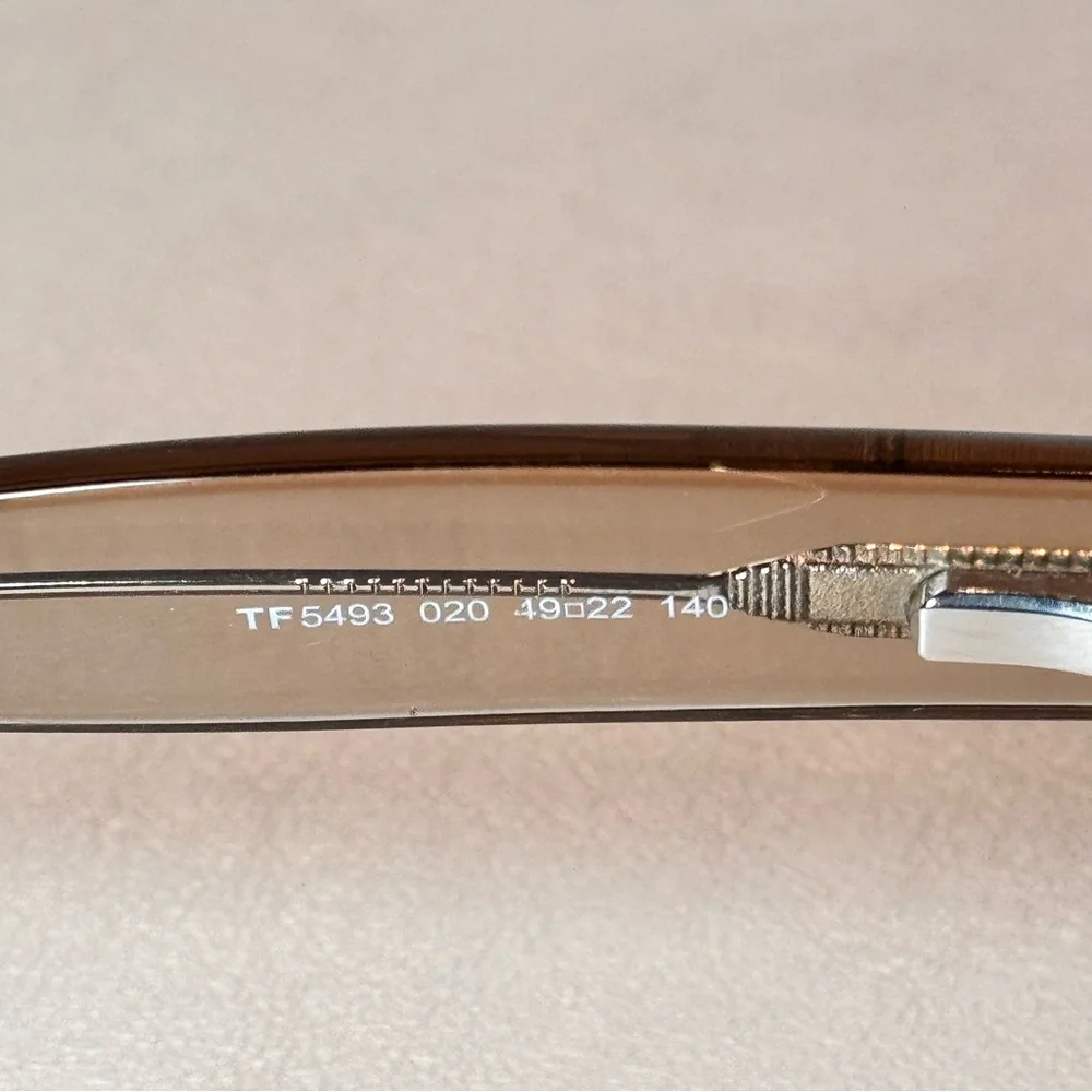 Tom Ford Womens Brown Clear Frame Glasses TF 5493 Acetate Frame Only
